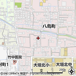 岐阜県大垣市八島町2372周辺の地図