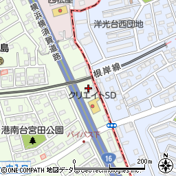 金港交通株式会社　港南台営業所周辺の地図