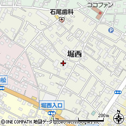 神奈川県秦野市堀西81周辺の地図