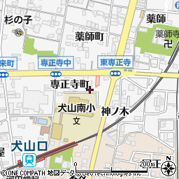 愛知県犬山市犬山専正寺町12-1周辺の地図