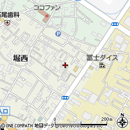 神奈川県秦野市堀西11周辺の地図