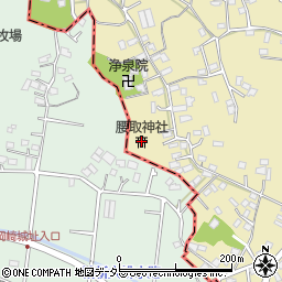 腰取神社周辺の地図