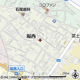 神奈川県秦野市堀西54周辺の地図