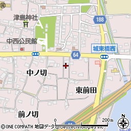 愛知県犬山市塔野地東前田1周辺の地図