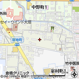 岐阜県大垣市宿地町周辺の地図