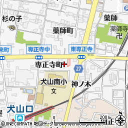 愛知県犬山市犬山専正寺町13周辺の地図