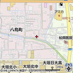 岐阜県大垣市八島町112周辺の地図