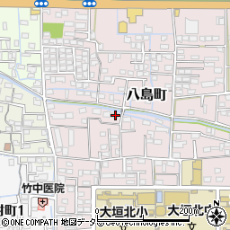 岐阜県大垣市八島町2406周辺の地図