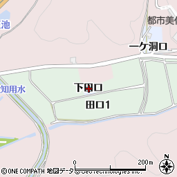 愛知県犬山市善師野下田口周辺の地図