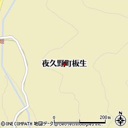 京都府福知山市夜久野町板生周辺の地図