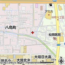 岐阜県大垣市八島町135周辺の地図