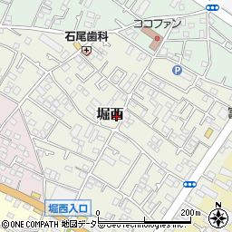 神奈川県秦野市堀西80周辺の地図