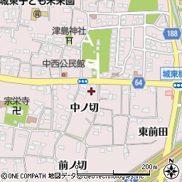 愛知県犬山市塔野地中ノ切62-1周辺の地図