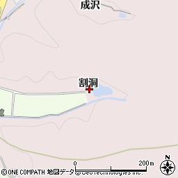 愛知県犬山市今井割洞周辺の地図