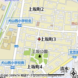 愛知県犬山市犬山（東岩神）周辺の地図