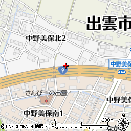 美保北公園トイレ周辺の地図