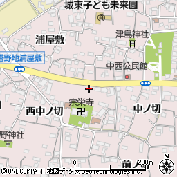 愛知県犬山市塔野地中ノ切33-1周辺の地図