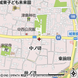 愛知県犬山市塔野地中ノ切66周辺の地図