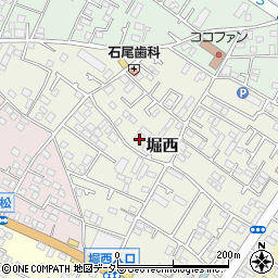 神奈川県秦野市堀西76周辺の地図