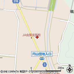 ＪＡ鳥取西部会見周辺の地図