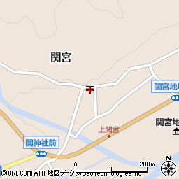 関宮郵便局周辺の地図