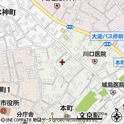 神奈川県秦野市幸町周辺の地図