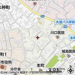神奈川県秦野市幸町周辺の地図