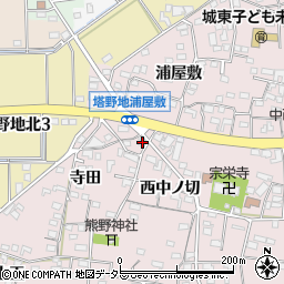 愛知県犬山市塔野地西中ノ切11-1周辺の地図