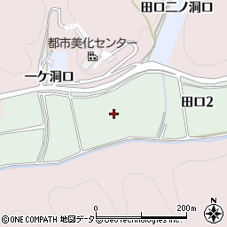 愛知県犬山市田口周辺の地図