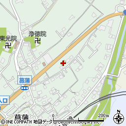 セブンイレブン秦野菖蒲東店周辺の地図