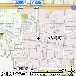 岐阜県大垣市八島町54周辺の地図