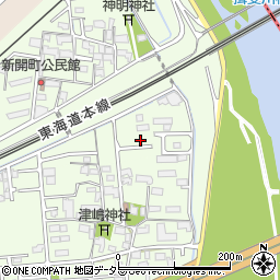 岐阜県大垣市新開町97-6周辺の地図