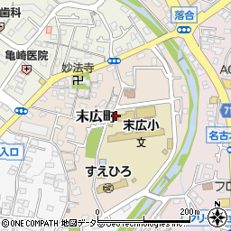 神奈川県秦野市末広町周辺の地図