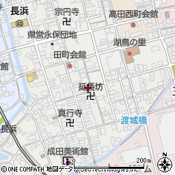 滋賀県長浜市朝日町周辺の地図