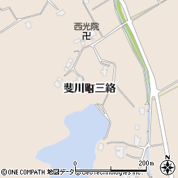 島根県出雲市斐川町三絡周辺の地図