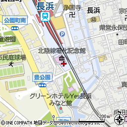 長浜鉄道スクエア周辺の地図