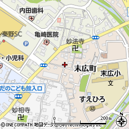 神奈川県秦野市末広町2-16周辺の地図