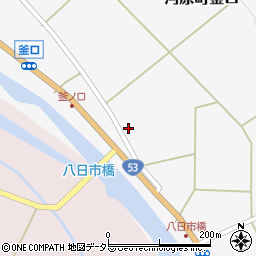 鳥取県鳥取市河原町釜口631周辺の地図