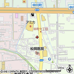 岐阜県大垣市林町10丁目周辺の地図