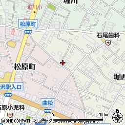 神奈川県秦野市堀西124周辺の地図