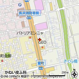 ステーキガスト滋賀長浜店周辺の地図