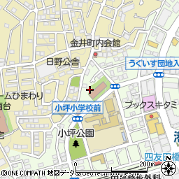 日野南町内会館周辺の地図