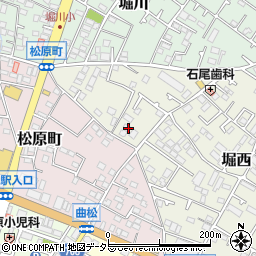 神奈川県秦野市堀西125周辺の地図