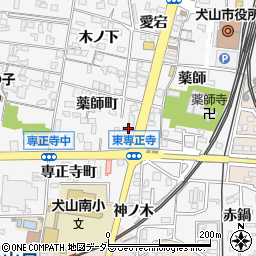 愛知県犬山市犬山専正寺町7周辺の地図