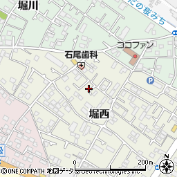 神奈川県秦野市堀西74周辺の地図