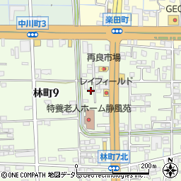 岐阜県大垣市林町7丁目617周辺の地図