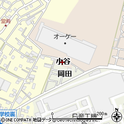 神奈川県高座郡寒川町小谷周辺の地図
