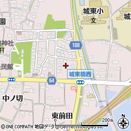 愛知県犬山市塔野地東屋敷周辺の地図