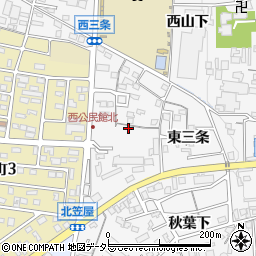 愛知県犬山市犬山西三条周辺の地図