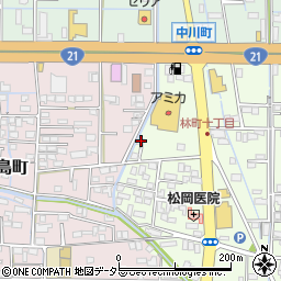 岐阜県大垣市林町10丁目6周辺の地図